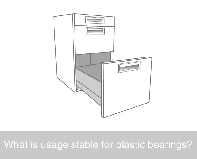What is a usage for plastic bearings?