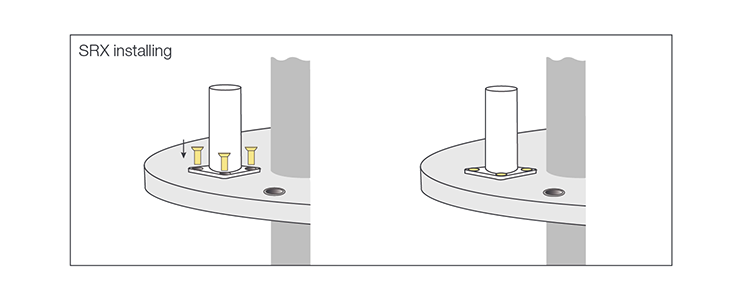 Preliminary preparation for loose flange installation