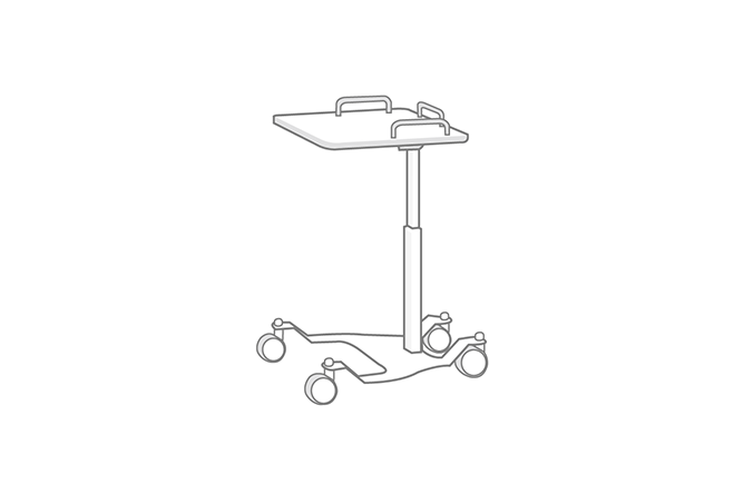 Increase the speed of height adjustment of the surgical instrument table/medical cart