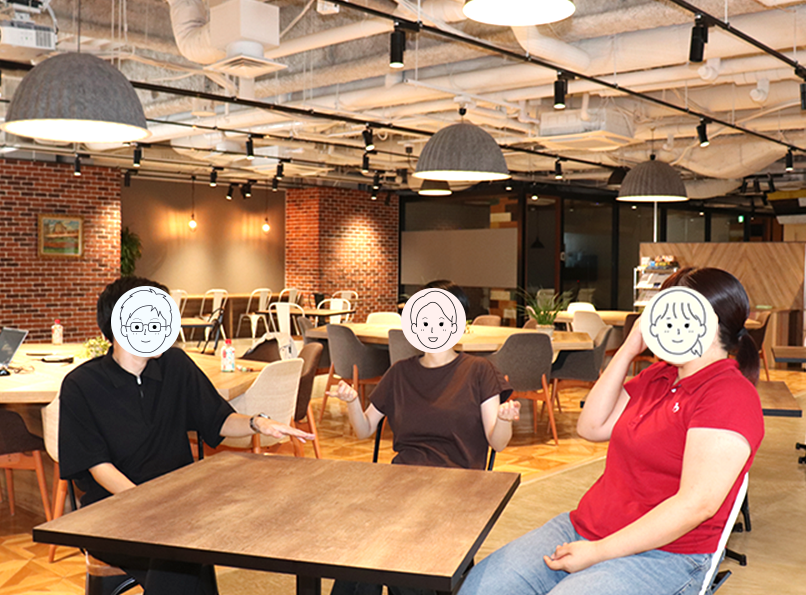 新入社員インタビュー風景